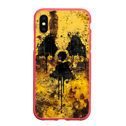 Чехол для iPhone XS Max матовый Rusty radiation