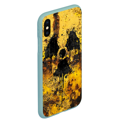 Чехол для iPhone XS Max матовый Rusty radiation, цвет мятный - фото 3