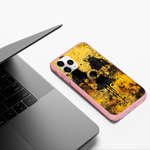 Чехол для iPhone 11 Pro Max матовый Rusty radiation, цвет баблгам - фото 5
