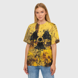 Женская футболка oversize 3D Rusty radiation - фото 2