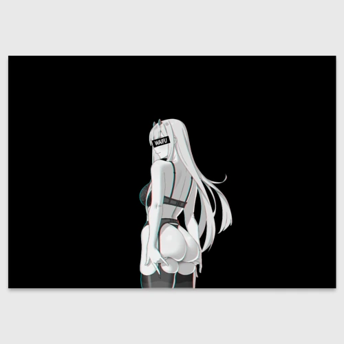 Поздравительная открытка Waifu Zero Two sexy nude