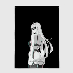 Постер Waifu Zero Two sexy nude