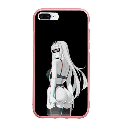 Чехол для iPhone 7Plus/8 Plus матовый Waifu Zero Two sexy nude, цвет баблгам