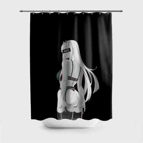 Штора 3D для ванной Waifu Zero Two sexy nude