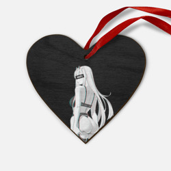 Деревянная игрушка Сердце Waifu Zero Two sexy nude