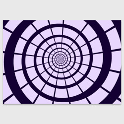 Спираль - оптическая иллюзия – Поздравительная открытка с принтом купить