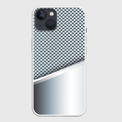 Текстура объёмного металла – Чехол для iPhone 13 с принтом купить