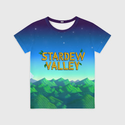 Детская футболка 3D Горы Stardew Valley