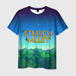 Мужская футболка 3D Горы Stardew Valley