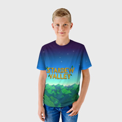 Детская футболка 3D Горы Stardew Valley - фото 2