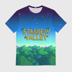 Мужская футболка 3D Горы Stardew Valley