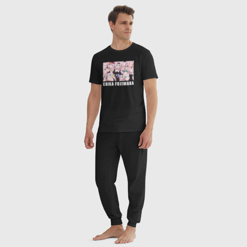 Мужская пижама хлопок Чика Фудзивара, цвет черный - фото 5