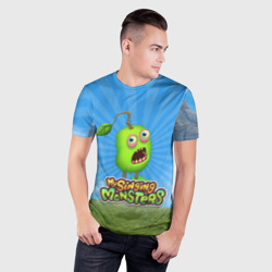 Мужская футболка 3D Slim My Singin Monsters - Зерномех - фото 2