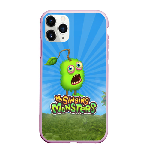 Чехол для iPhone 11 Pro Max матовый My Singin Monsters - Зерномех, цвет розовый