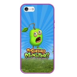 Чехол для iPhone 5/5S матовый My Singin Monsters - Зерномех