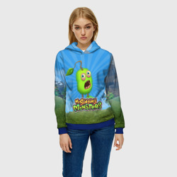 Женская толстовка 3D My Singin Monsters - Зерномех - фото 2