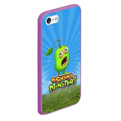 Чехол для iPhone 5/5S матовый My Singin Monsters - Зерномех - фото 2