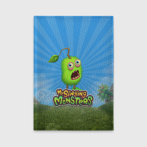 Обложка для автодокументов My Singin Monsters - Зерномех, цвет красный