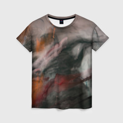 Темнота, тени и краски – Женская футболка 3D с принтом купить со скидкой в -23%