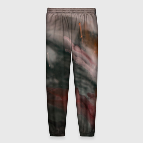 Мужские брюки 3D с принтом Темнота, Тени и краски, вид сзади #1