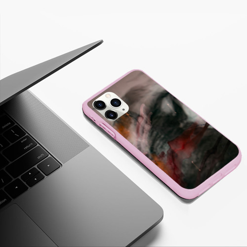 Чехол для iPhone 11 Pro Max матовый с принтом Темнота, тени и краски, фото #5
