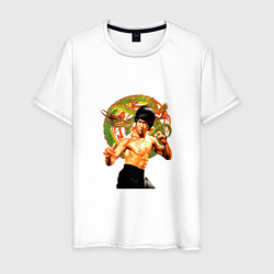 Мужская футболка хлопок Bruce Lee kung fu