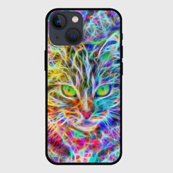 Чехол для iPhone 13 mini Абстрактный кот