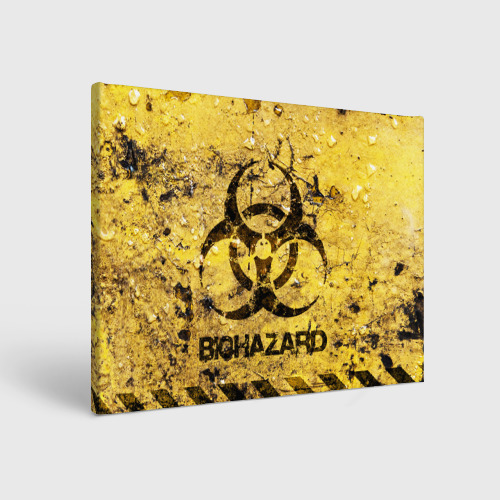 Холст прямоугольный Danger Biohazard, цвет 3D печать