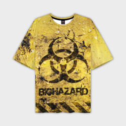 Мужская футболка oversize 3D Danger Biohazard