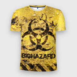 Мужская футболка 3D Slim Danger Biohazard