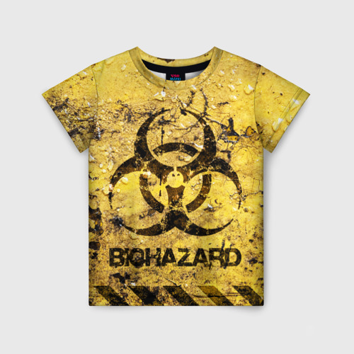 Детская футболка 3D Danger Biohazard, цвет 3D печать