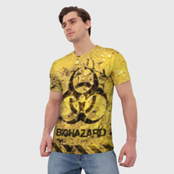 Мужская футболка 3D Danger Biohazard - фото 2