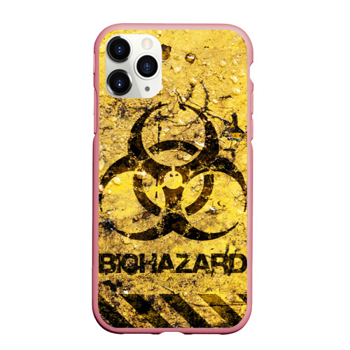 Чехол для iPhone 11 Pro Max матовый Danger Biohazard, цвет баблгам