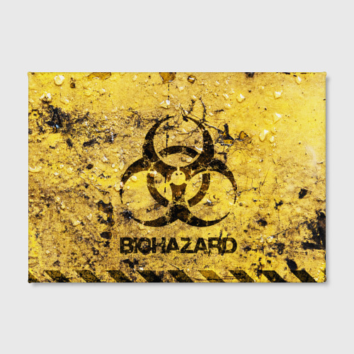 Холст прямоугольный Danger Biohazard, цвет 3D печать - фото 2