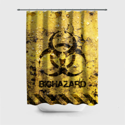 Штора 3D для ванной Danger Biohazard