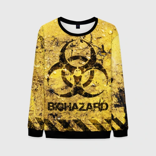 Мужской свитшот 3D Danger Biohazard