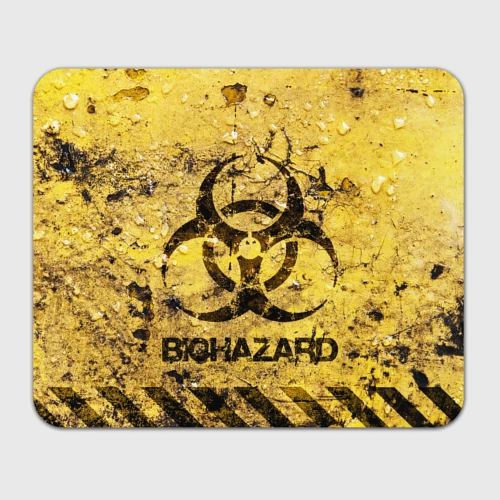 Прямоугольный коврик для мышки Danger Biohazard