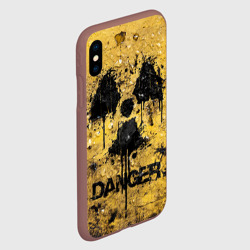 Чехол для iPhone XS Max матовый Danger radiation - фото 2