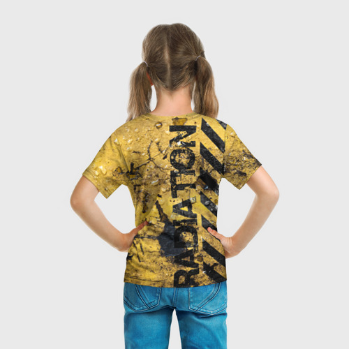 Детская футболка 3D Danger radiation, цвет 3D печать - фото 6