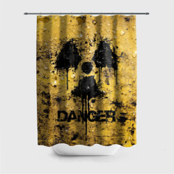 Штора 3D для ванной Danger radiation