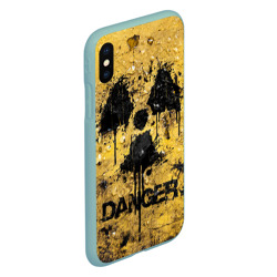 Чехол для iPhone XS Max матовый Danger radiation - фото 2