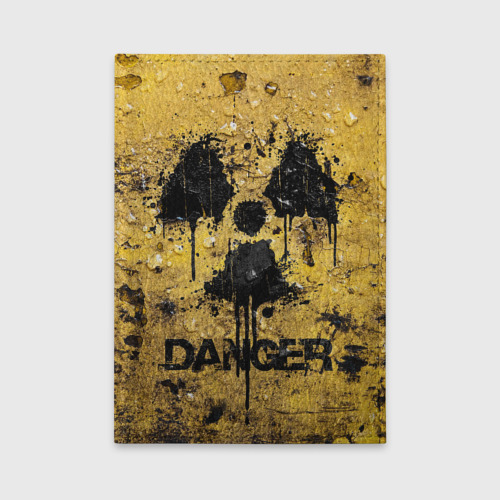 Обложка для автодокументов Danger radiation, цвет желтый