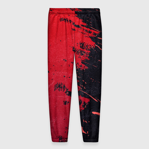 Мужские брюки 3D Черное и красное, цвет 3D печать - фото 2