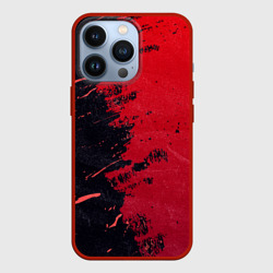 Чехол для iPhone 13 Pro Черное и красное