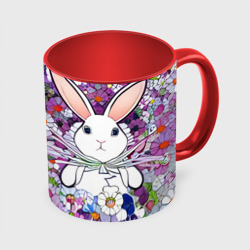 Кролики в стиле Такаши Мураками – Кружка с полной запечаткой с принтом купить