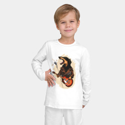 Детская пижама с лонгсливом хлопок Такса рокер - фото 2