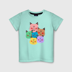 Забавные котики – Детская футболка хлопок с принтом купить со скидкой в -20%