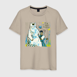 Медведь с другом матросом – Мужская футболка хлопок с принтом купить со скидкой в -20%