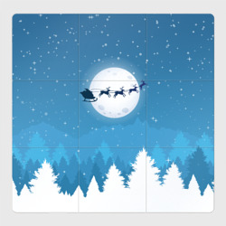 Магнитный плакат 3Х3 Новогодняя сказка дед мороз