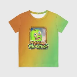 Детская футболка 3D My Singing Monsters - Зерномех
